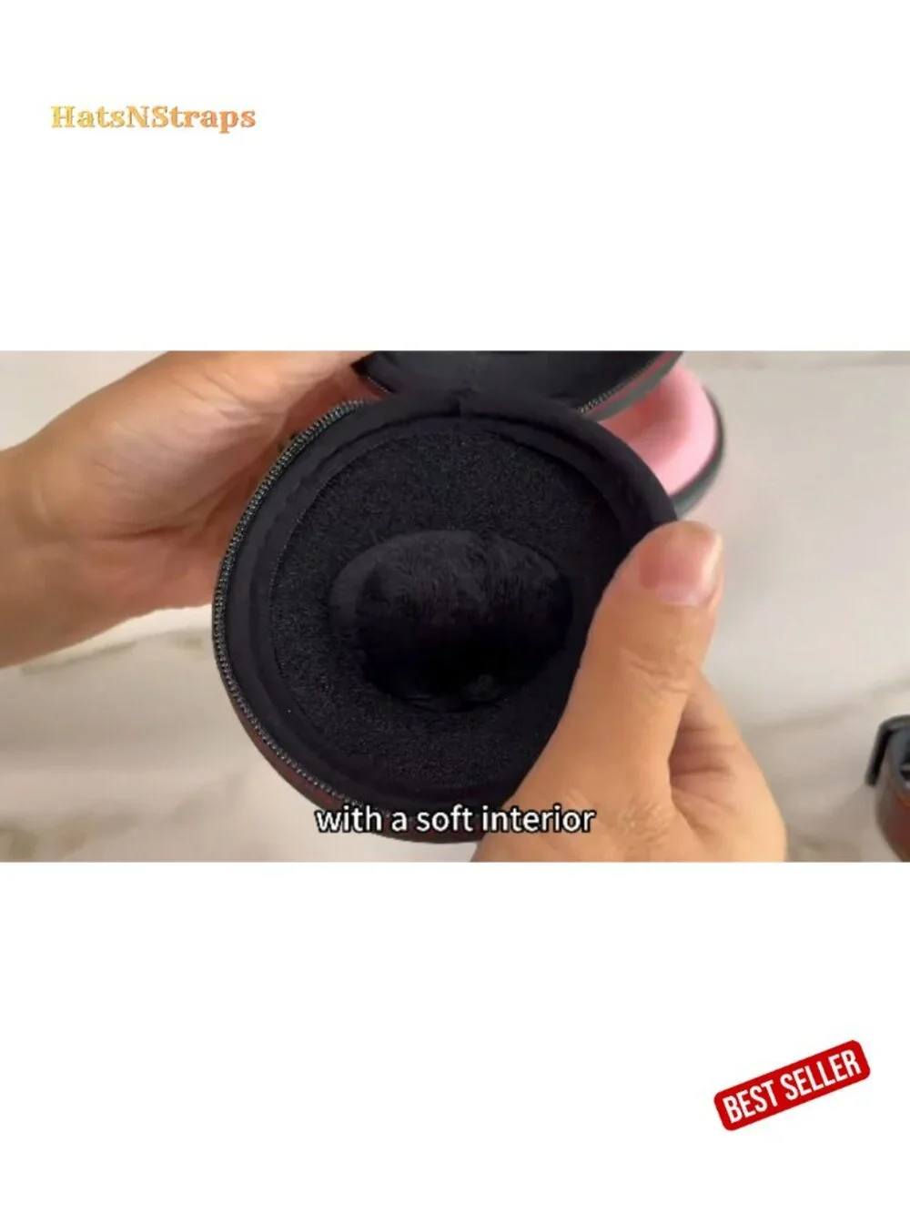 Travel Watch Case Fits 35-52mm Watches Nylon Shell Velvet Lining Foam Insert